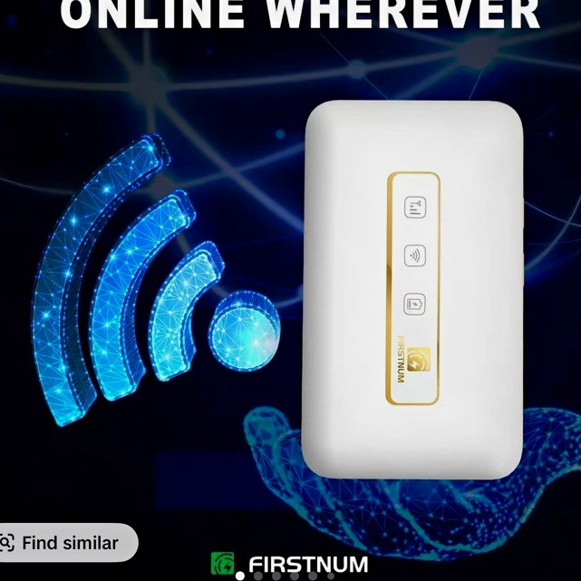 FIRSTNUM M5 4G Unlocked Wireless Wi-Fi Hotspot Modem Router, White