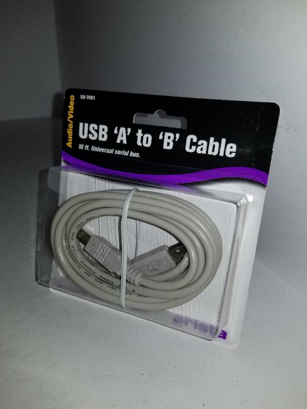 NEW ARISTA 10FT 10 FEET USB "A" TO "B" CABLE FOR COMPUTER PRINTER CONNECTION P33