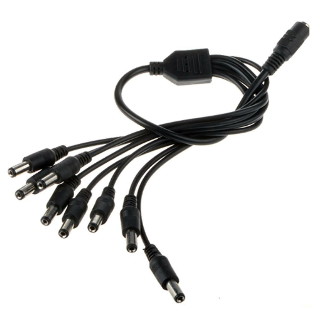 8-Way 1 to 8 Surveillance Camera Power Splitter for Q-See NightOwl Lorex Swan