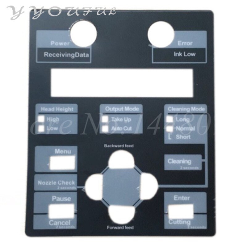 Inkjet Printer used Mutoh 1624 display valuejet VJ-1604 1604W 1604E key pad film