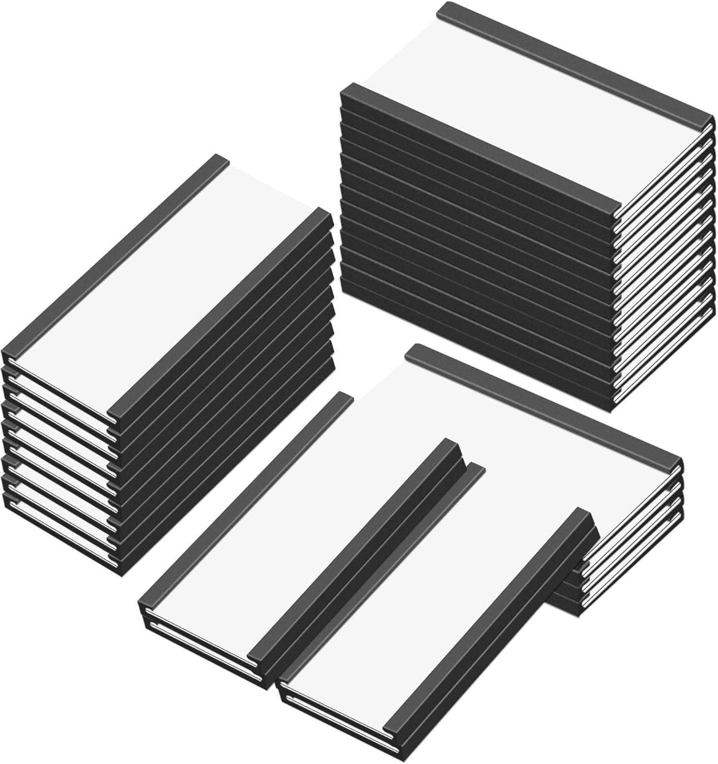 Magentic Label Holders 3X6 Inch, Magnetic Labels for Shelving，Magnetic Data Card