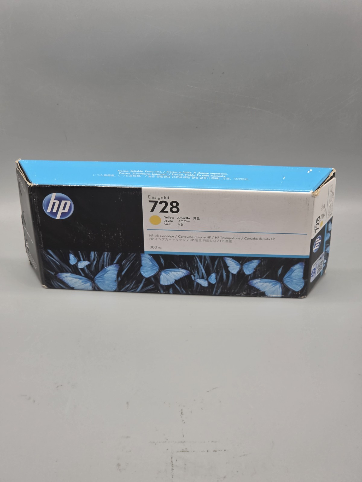 Genuine HP 728 Yellow 130ml DesignJet Ink Cartridge (F9J65A) - Sealed 