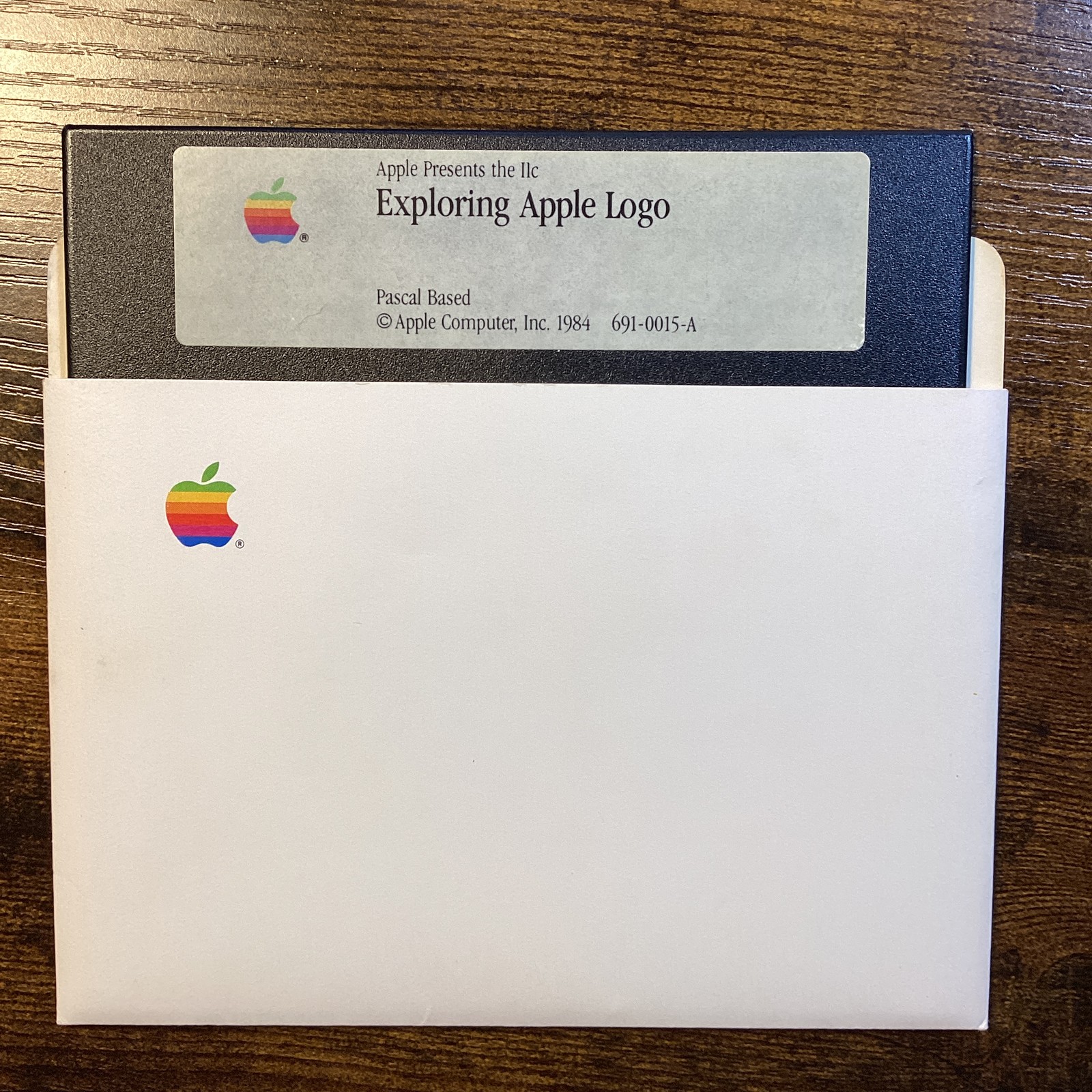 Apple Presents The IIc Exploring Apple Logo 1984 Vintage Software Floppy Disk