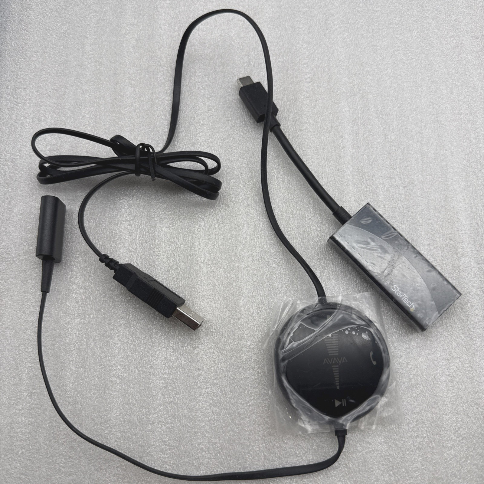 Avaya L100 Touch Controller Quick Connect to USB-A Cable & StarTech USBC to HDMI