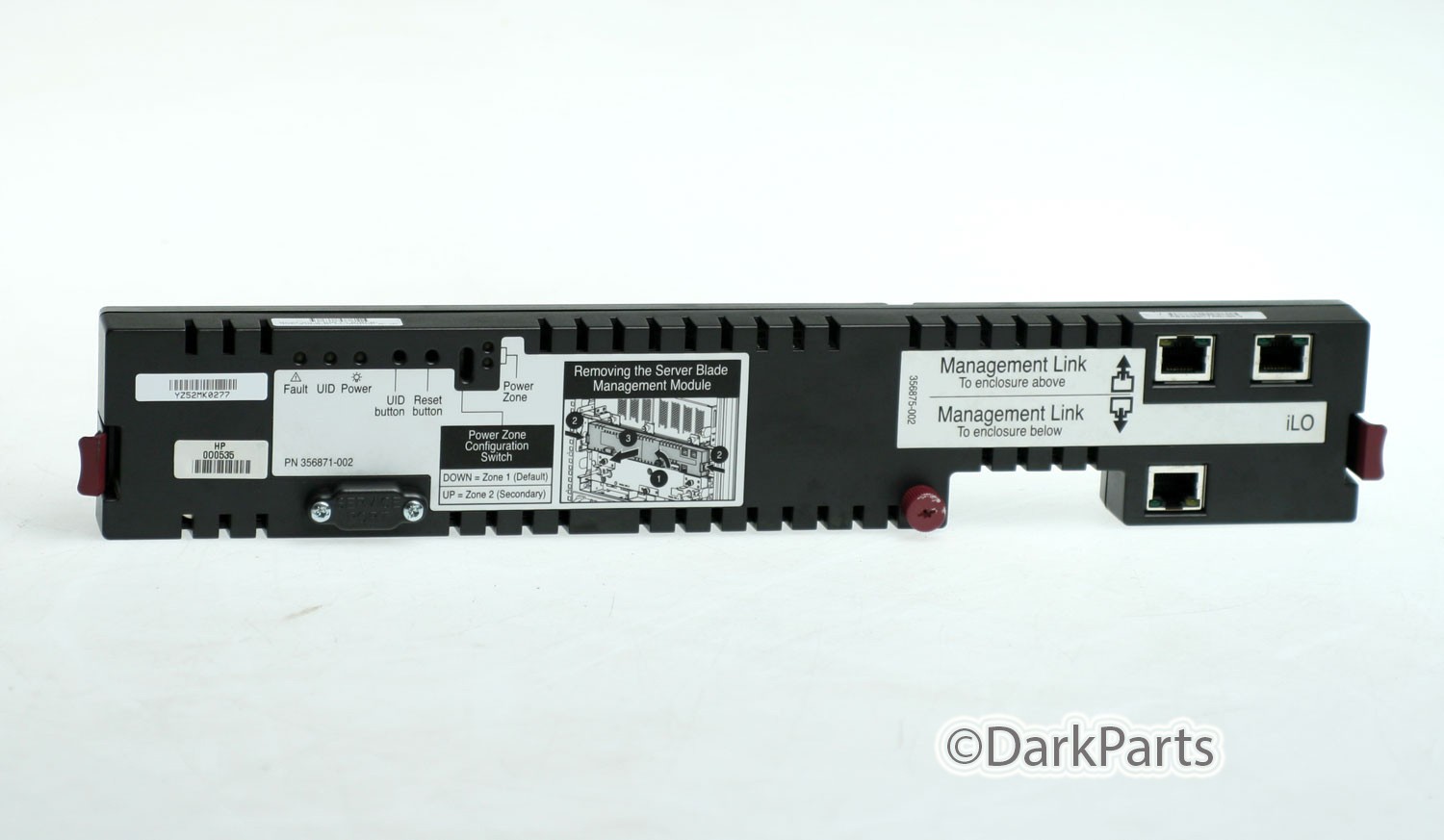 HP Blade Data Management Module Board 357904-001 356871-002