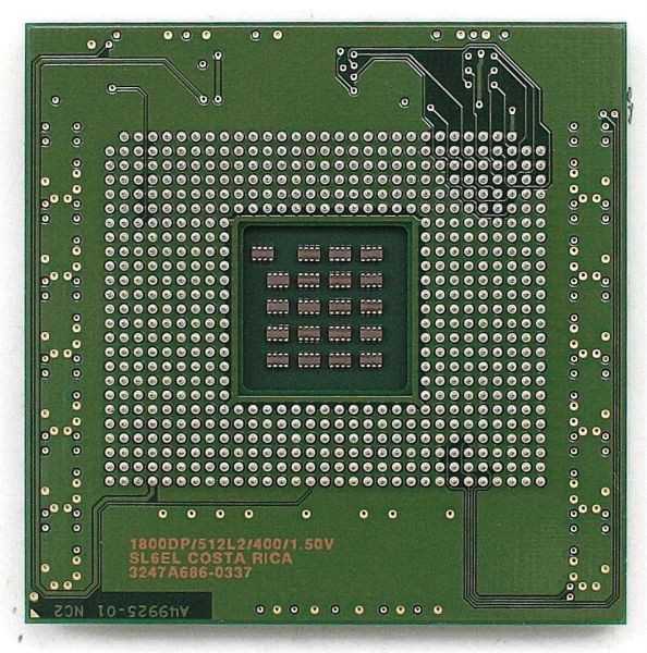 Intel xeon cpu 1800dp/512l2/400/1.50v sl6el