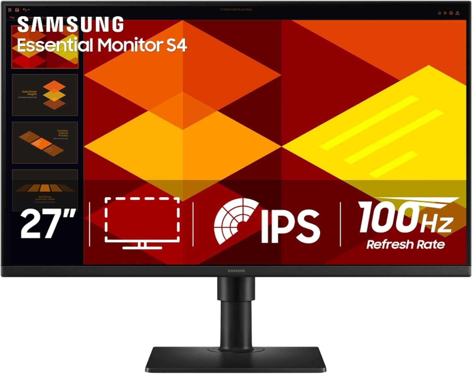 Samsung 27 inch S40GD IPS Monitor 100Hz Borderless Business Gaming Eye Saver