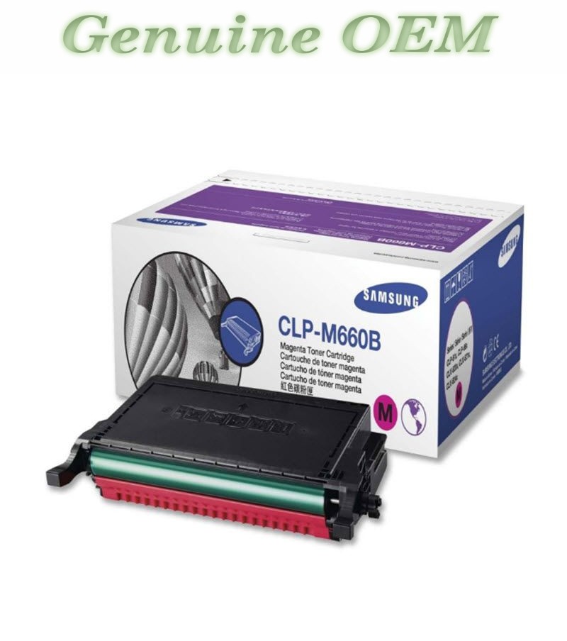 CLP-M660B/CLPM660B Original OEM Samsung Toner, Magenta High Yield Genuine Sealed