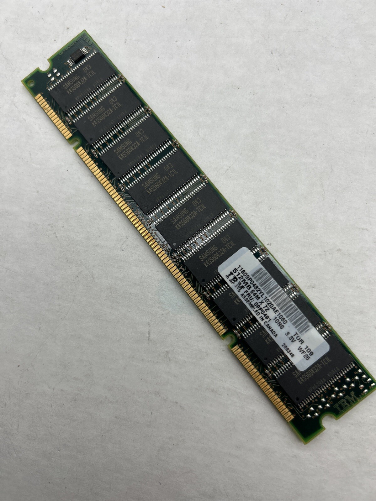 IBM 512MB Memory Module FRU# 09P1910 09P0491 09P3868 P Series Server Ram 200 Pin