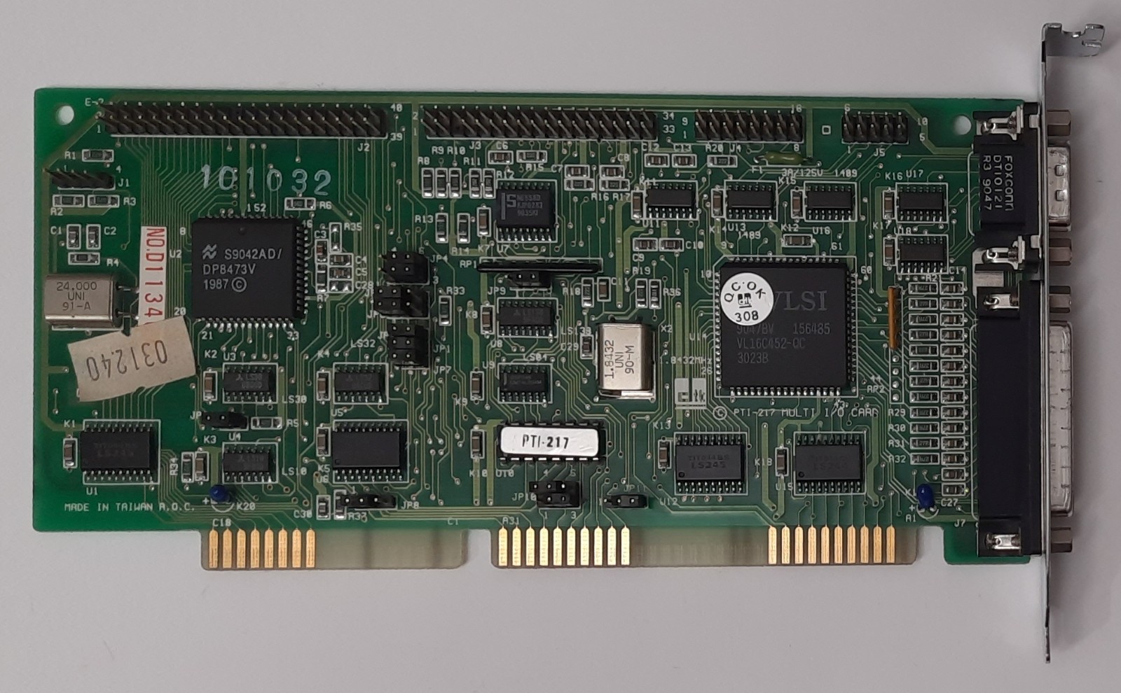 dtk PTI-217 ISA Multi-I/O IDE Floppy Controller (VLSI, Retro, 1990)