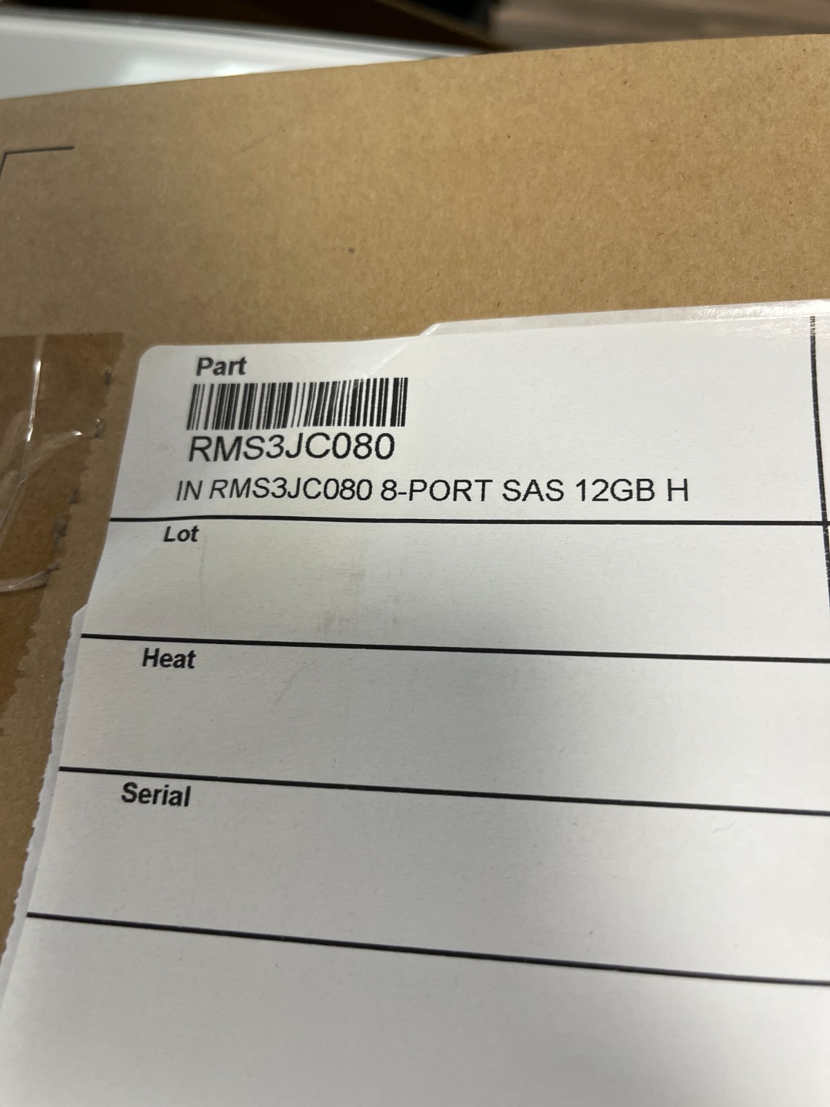 Intel RMS3JC080 8-Port 12Gb/s SAS RAID Controller PCIe