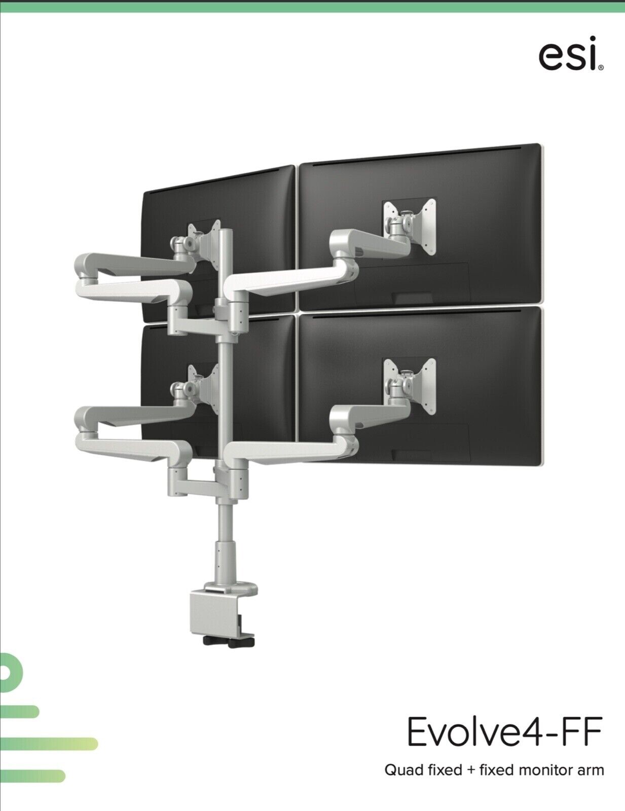 ESI EVOLVE4 - Multi Display 4 Monitor Mount - Brand New in Box