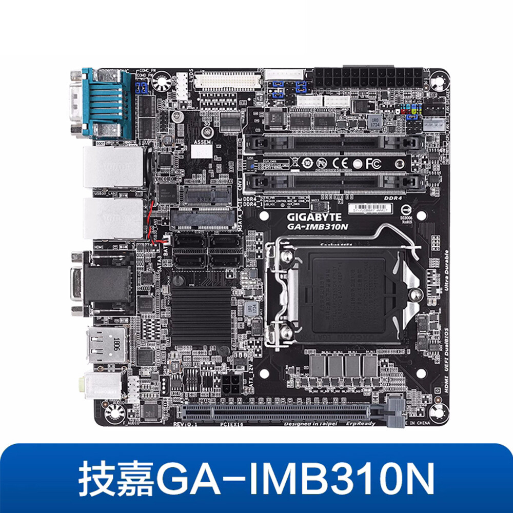 For Gigabyte GA-IMB310N 4COM port LVDS multi display PCIE motherboard