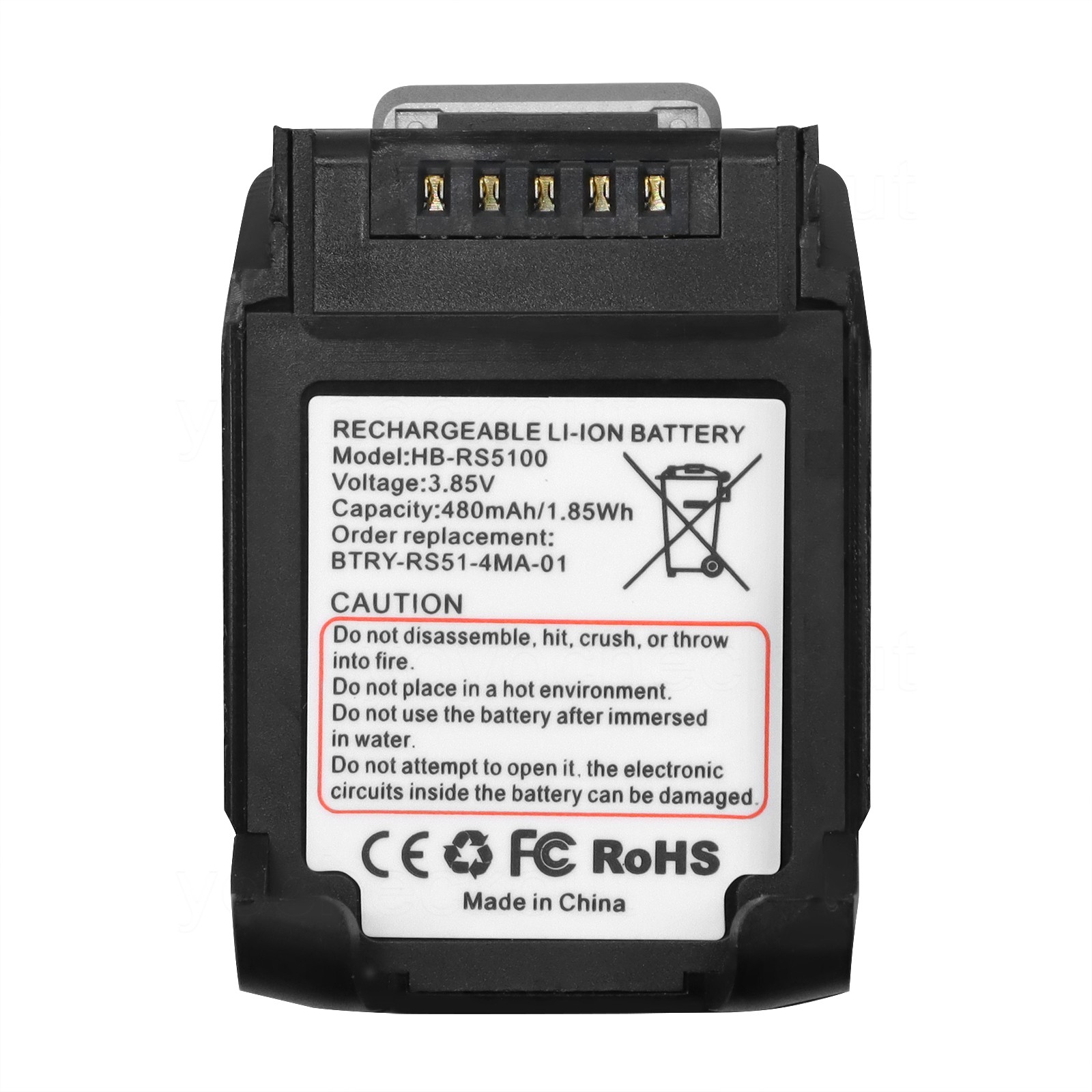 For Zebra RS51 RS5100 2D Bluetooth Ring Scanner Replacment Battery BT-000397 