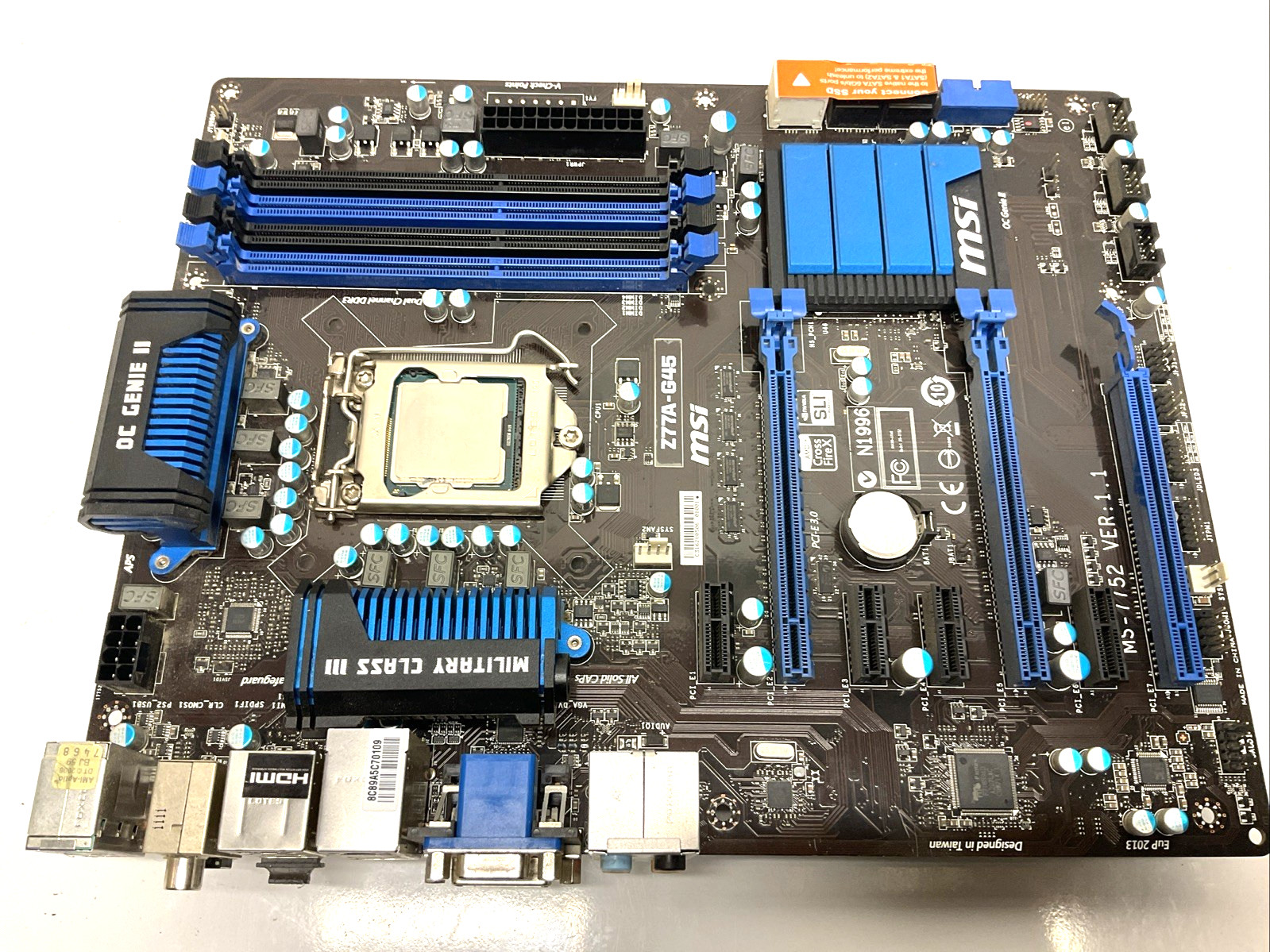 MSI Z77A-G45 Motherboard LGA 1155 (Socket H2) ATX + CPU Core i5-3570K @ 3.40GHz
