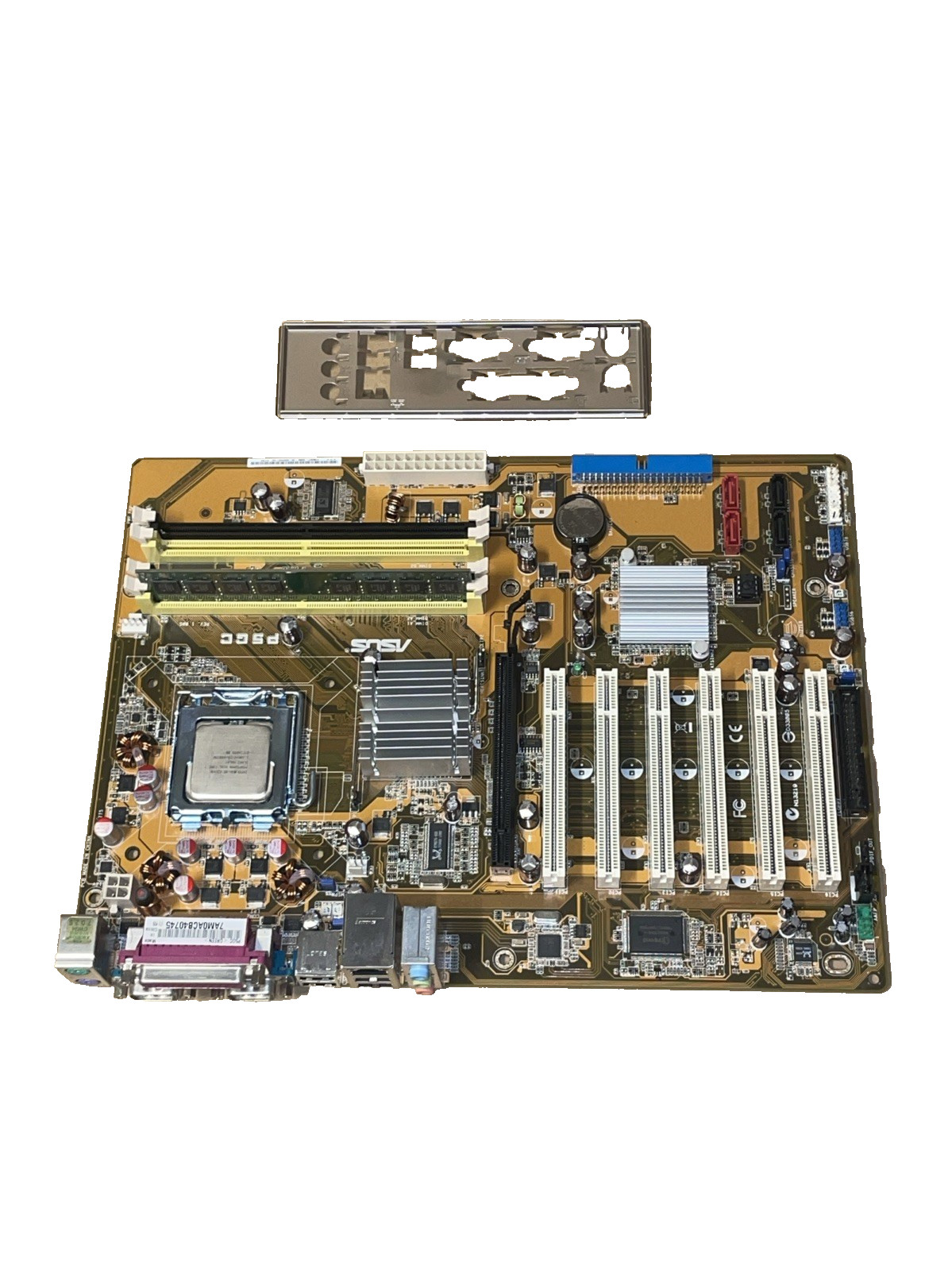 Asus P5GC 4x DDR2 Ram Socket 775 Micro ATX Motherboard + The I/O Bezel