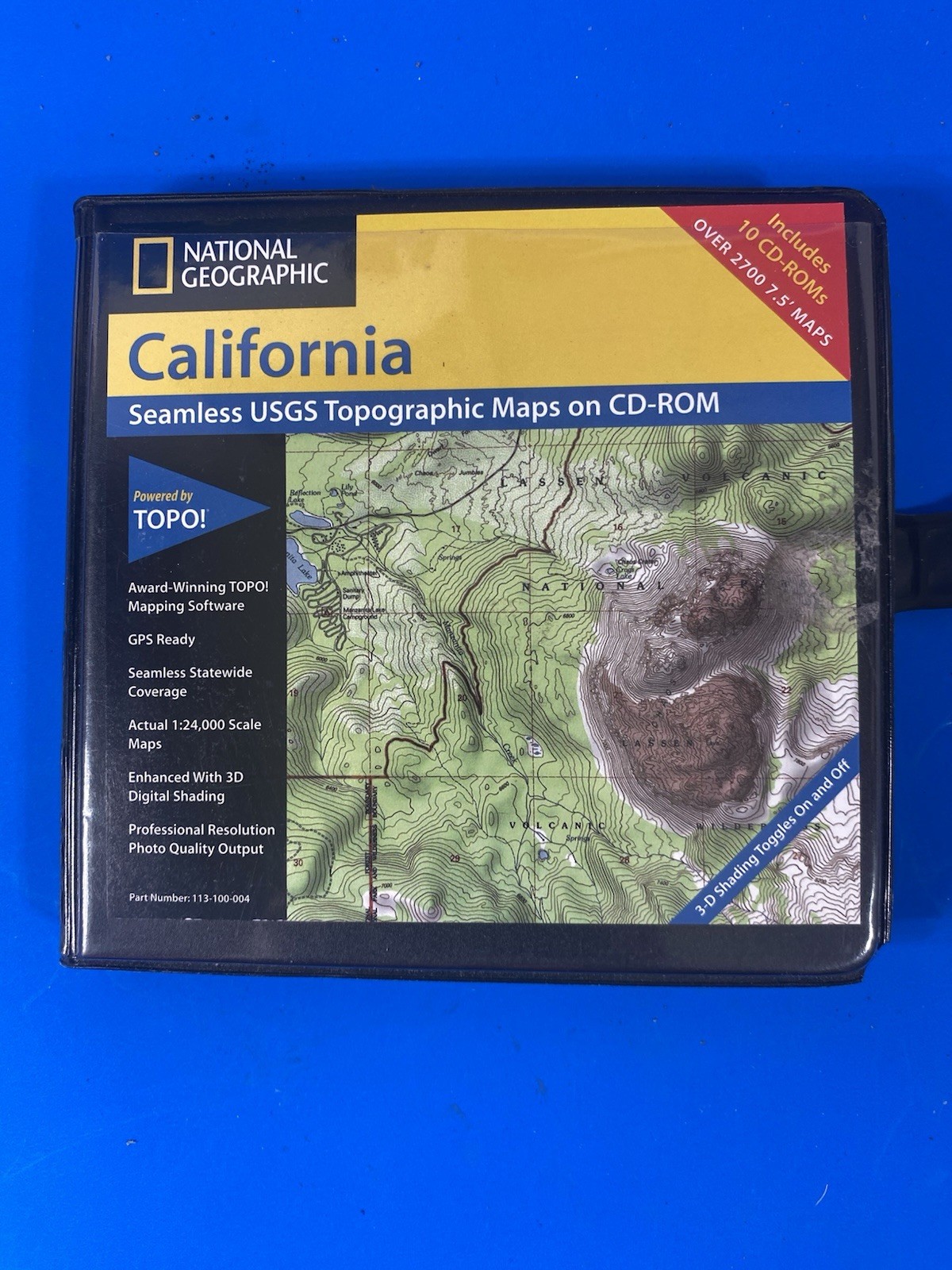National Geographic Topo CD Software Mapping for California USGS Topographic