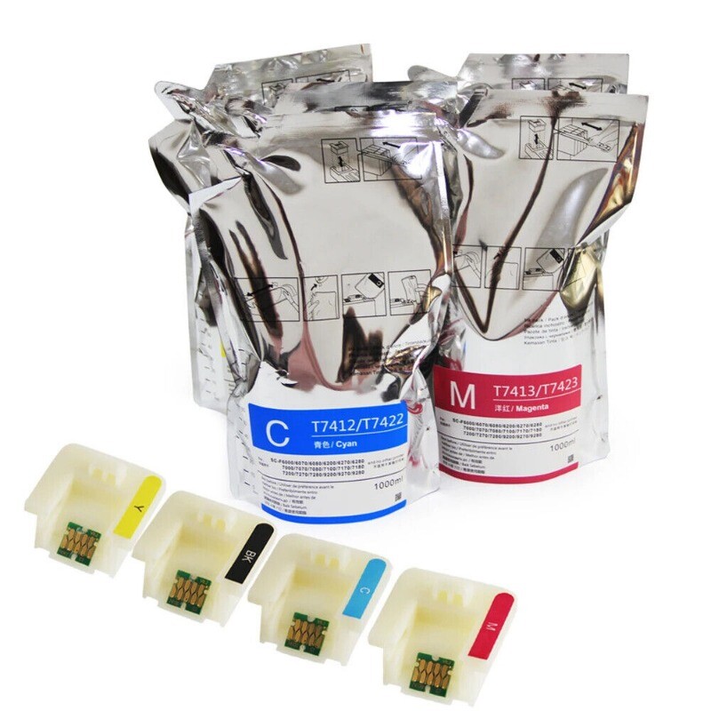 4PC Dye Sublimation Ink Bag For Ep son F6080 F6280 F7080 F7180 F7280 F9280