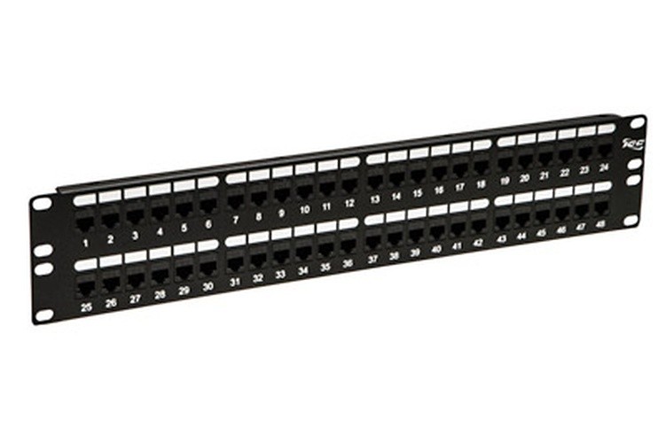 ICC PATCH PANELCAT 6 FEED-THRU 48-P2RMS ICMPP48CP6 UPC 633758038508