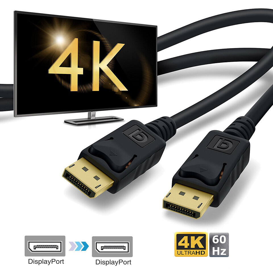 Premium Displayport M/M Cable v1.2 Display Port to DP Cord Male to Male 2K*4K AU