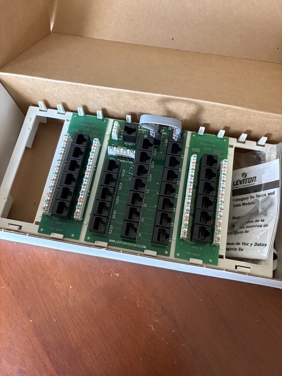 Leviton Multi-Use 12-Port Structured Media Panel Modular System - White