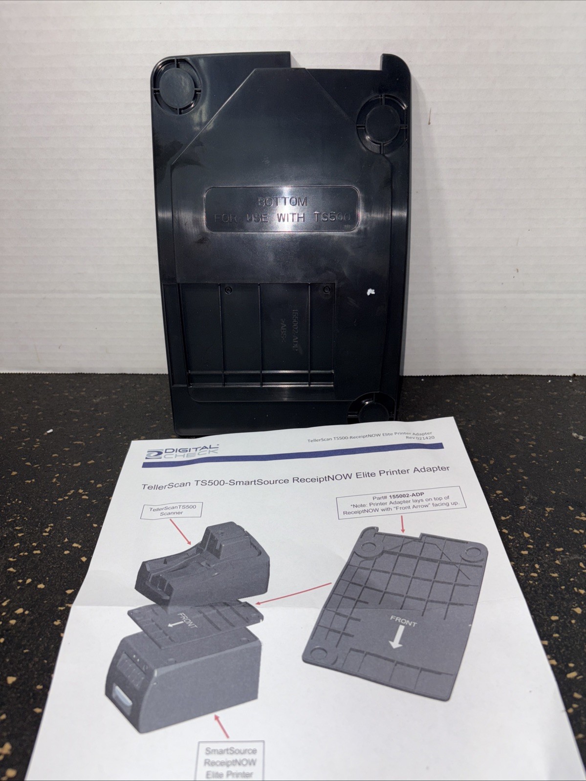 DIGITAL CHECK 155002-ADP TS500 SOURCE RECEIPTNOW PRINTER BOTTOM PLATE