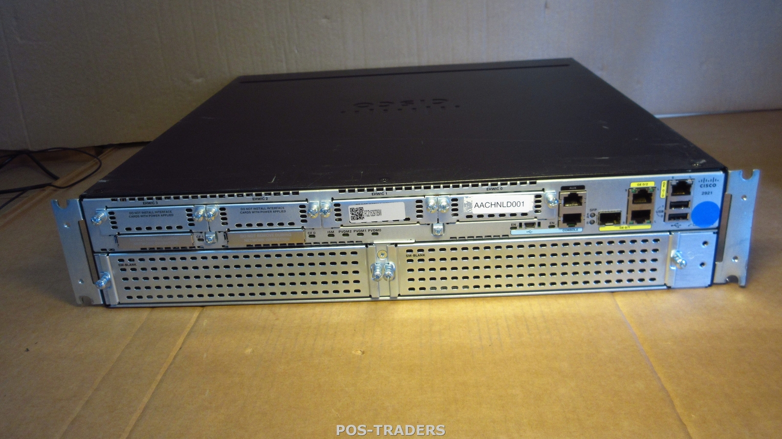 Cisco 2921 V03 Services Router 2x Gigabit 4x OPEN EHWIC Slots - INCL RACK EARS