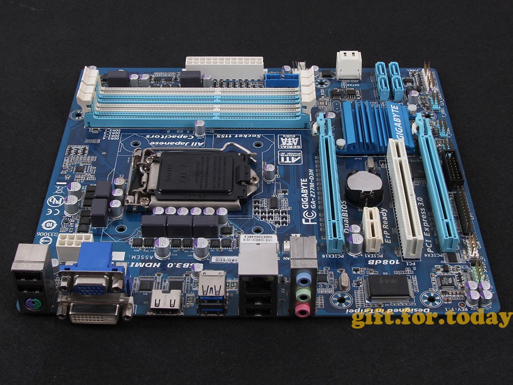 Original Gigabyte GA-Z77M-D3H Intel Z77 Motherboard LGA 1155 DDR3