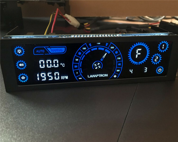 Lamptron-cm430 Touch PWM Pump/Fan Speed Control Regulator Controller CDROM 4way