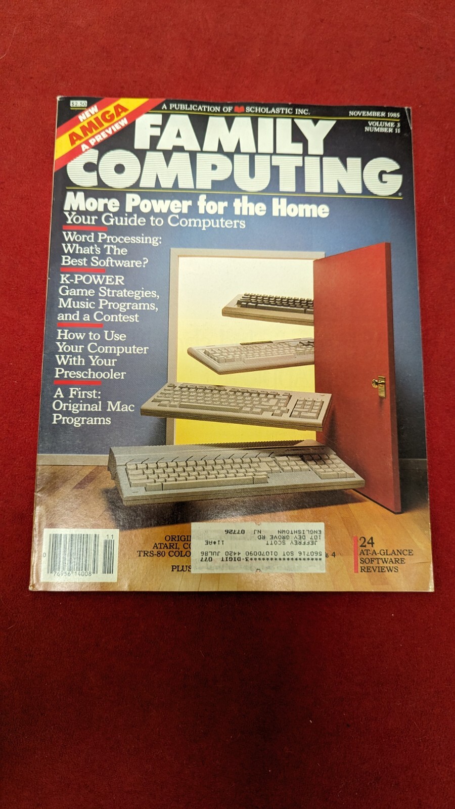 November 1985 Family Computing Magazine Volume 3 #11 More Power For The Home