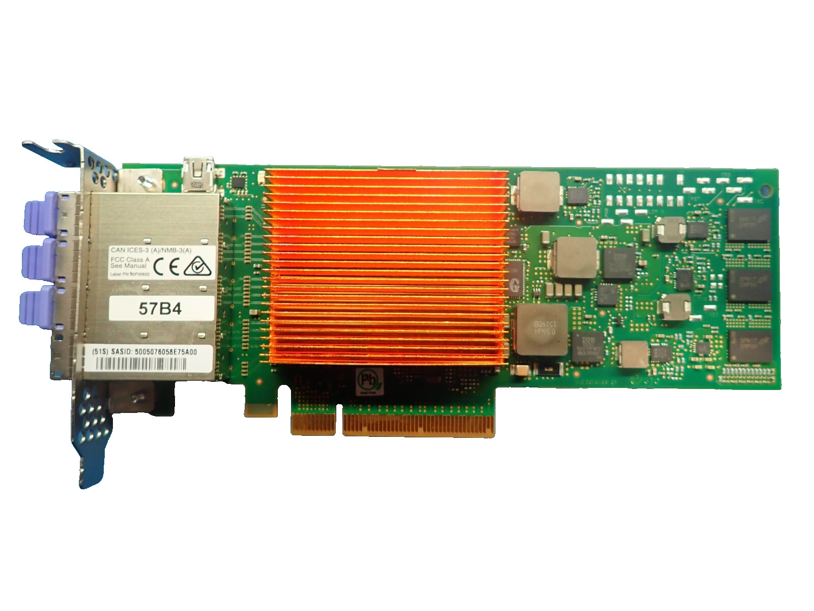 IBM 00MH956 SAS 6GB 4-Port PCIe3 Express (x8) 00MH958 RAID Controller Adapter