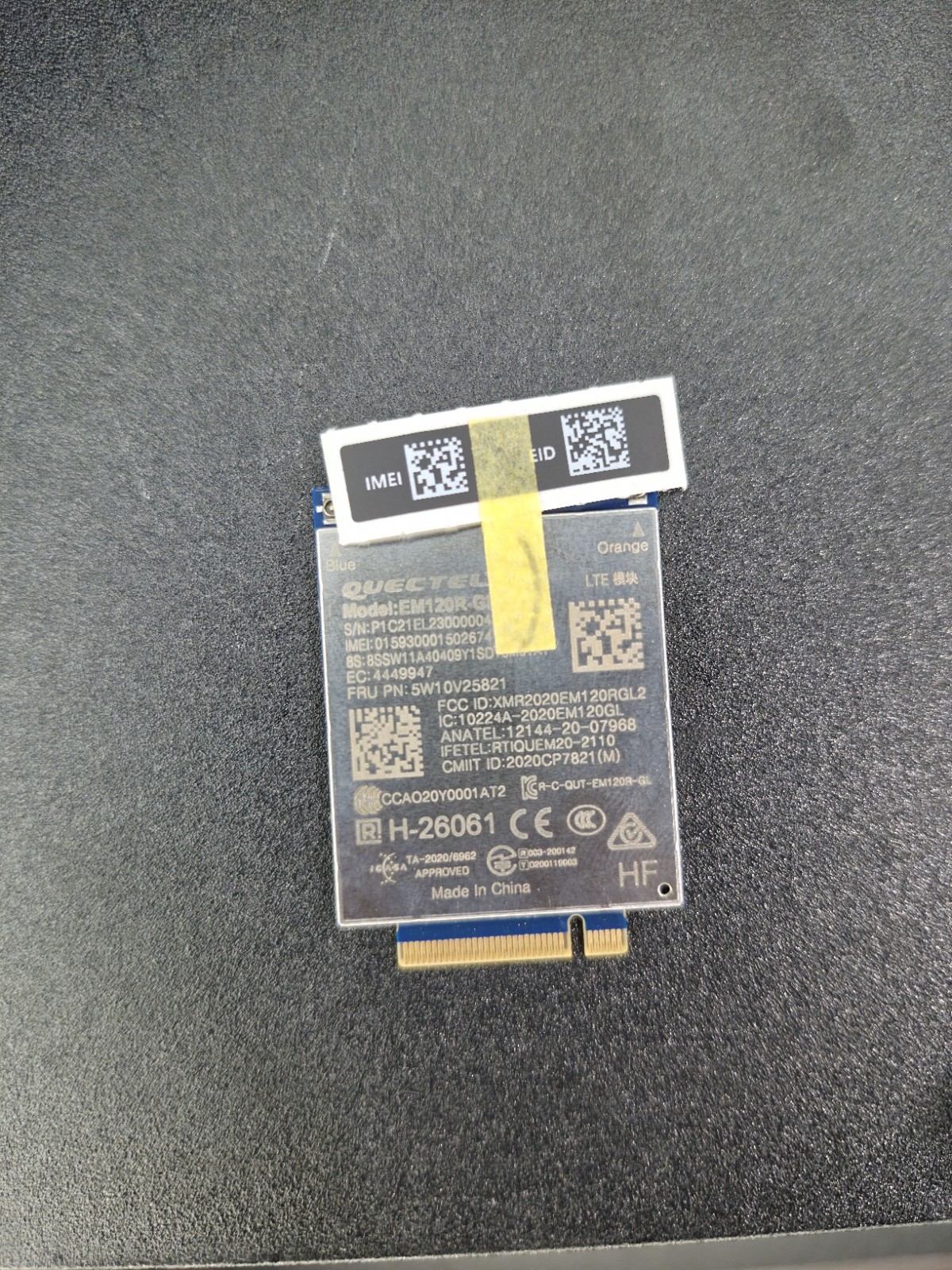 Lenovo ThinkPad EM120R-GL CAT12 LTE WWAN Module FRU 5W10V25821 New Open Box