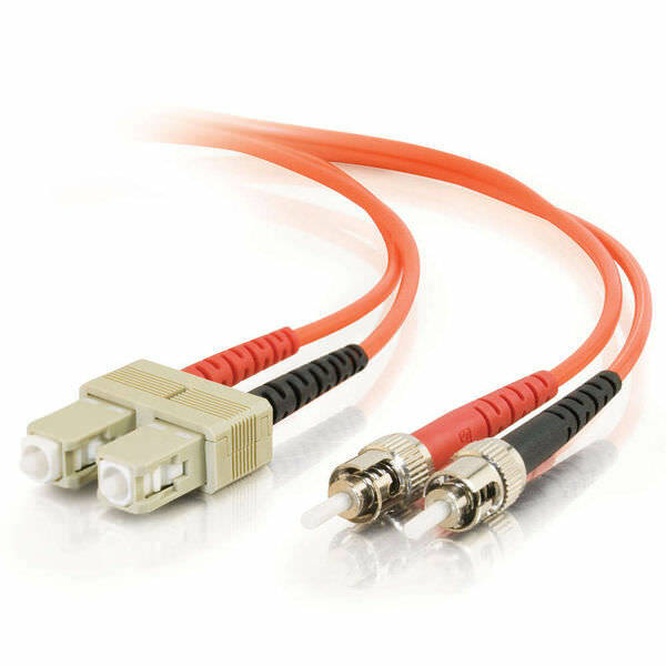 3m SC-ST Duplex 50/125 OM2 Multimode Fiber Patch Cable Orange Optic 10FT
