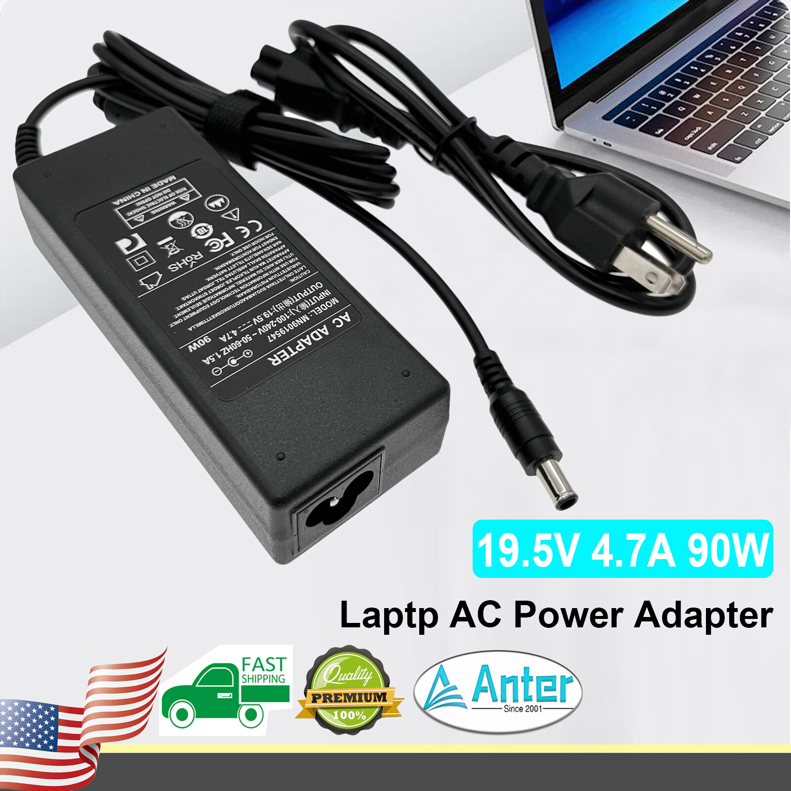 AC Adapter Power Supply For LG 27GN650-B 32GN650-B 24GN650 27MP40W-B Monitor
