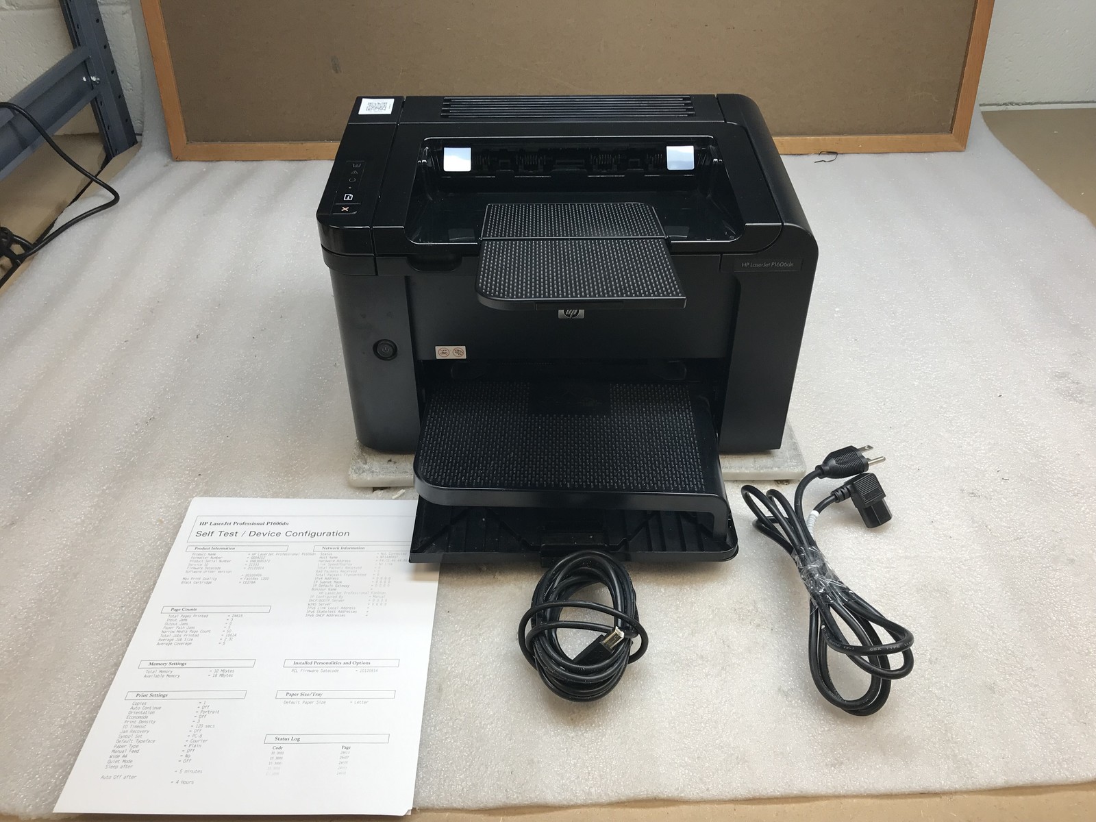 HP Laserjet P1606dn CE749A Workgroup Printer 24K Pg W Toner USB Ethernet Cables