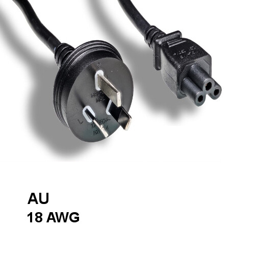 LOT10 6' AU Australia 3 Prong Notebook AC Power Cord IEC60320 C5 to AS/NZS 4417