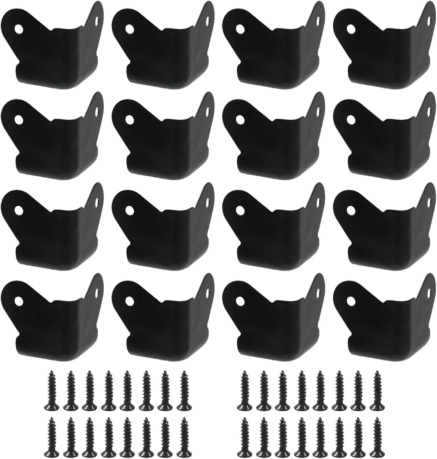Geesatis 16Pcs Iron Speaker Corner Guards,1.1 Inch Rounded Metal Protectors