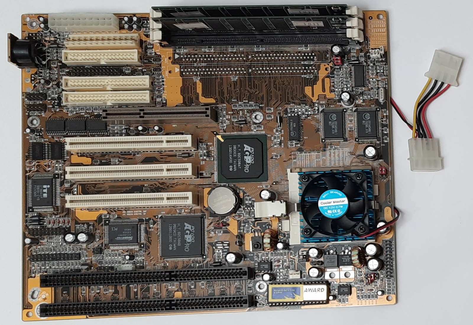 PCChips M577 Super Socket 7 ISA AGP Retro Motherboard + AMD K6-2 400MHz + 128MB