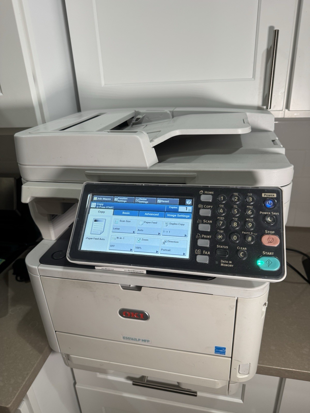 OKI ES5162LP MFP Mono LED All-In-One Duplex Fax Scan Copy WiFi Pick-up only