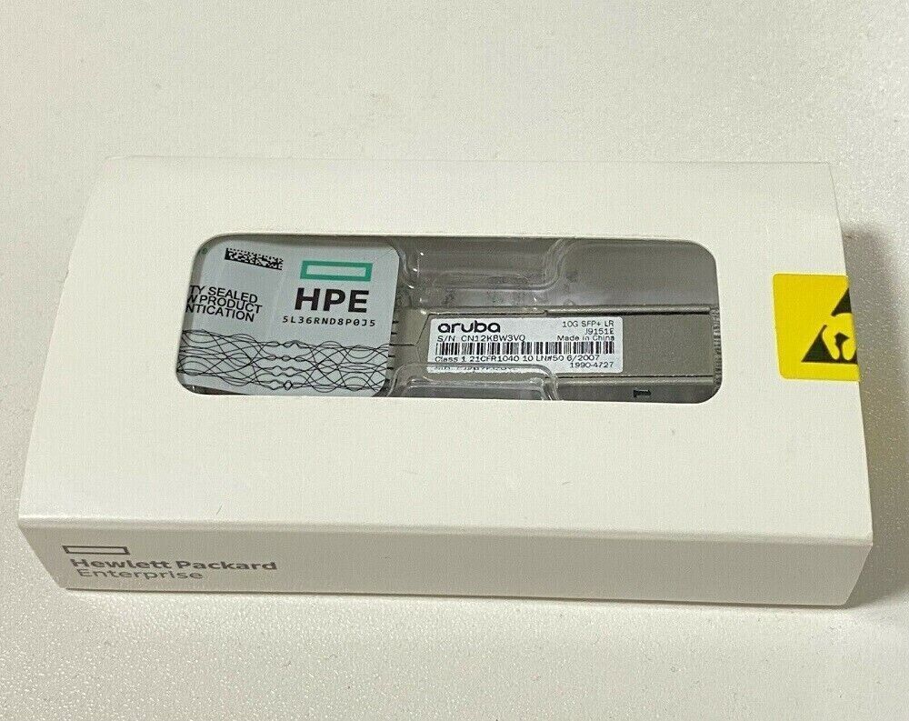 NEW J9151E HPE / Aruba 10G SFP+ LC LR 10km SMF Transceiver Module