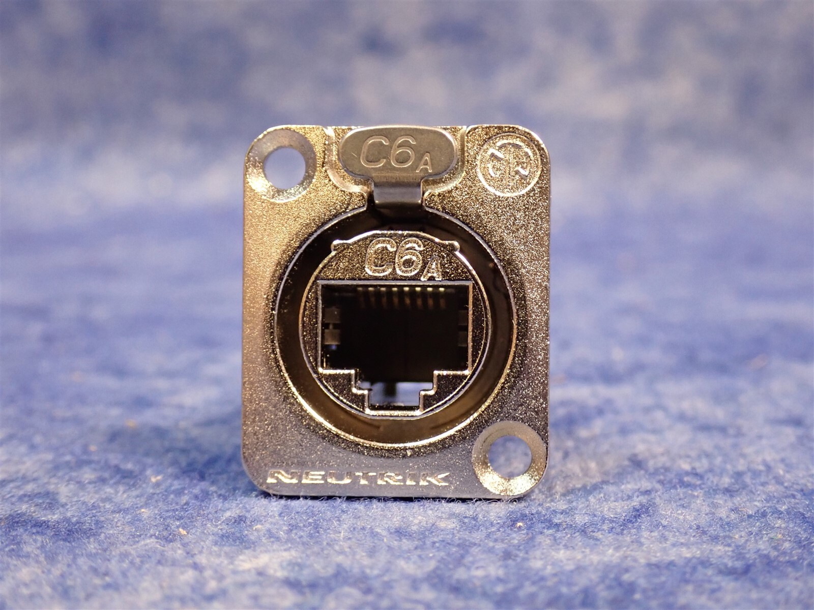 Neutrik NE8FDX-P6 D-Shape CAT6A Connector Shielded Feedthrough Nickel (BN217)