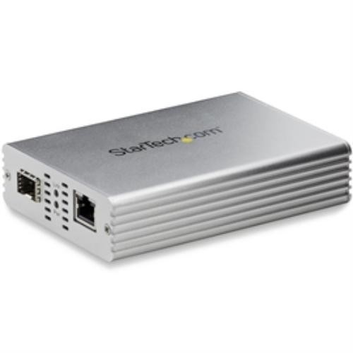 StarTech Ethernet Fiber Media Converter - 10Gb - RJ45 Copper to Fiber Converter