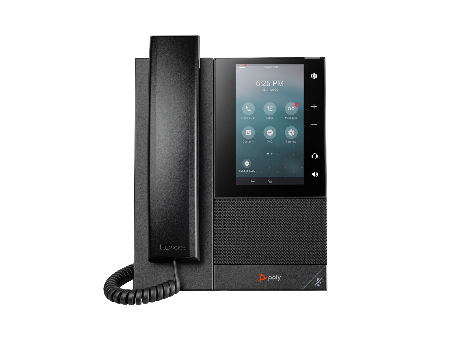 Poly CCX 505 Business Media Phone with Open SIP and PoE-enabled