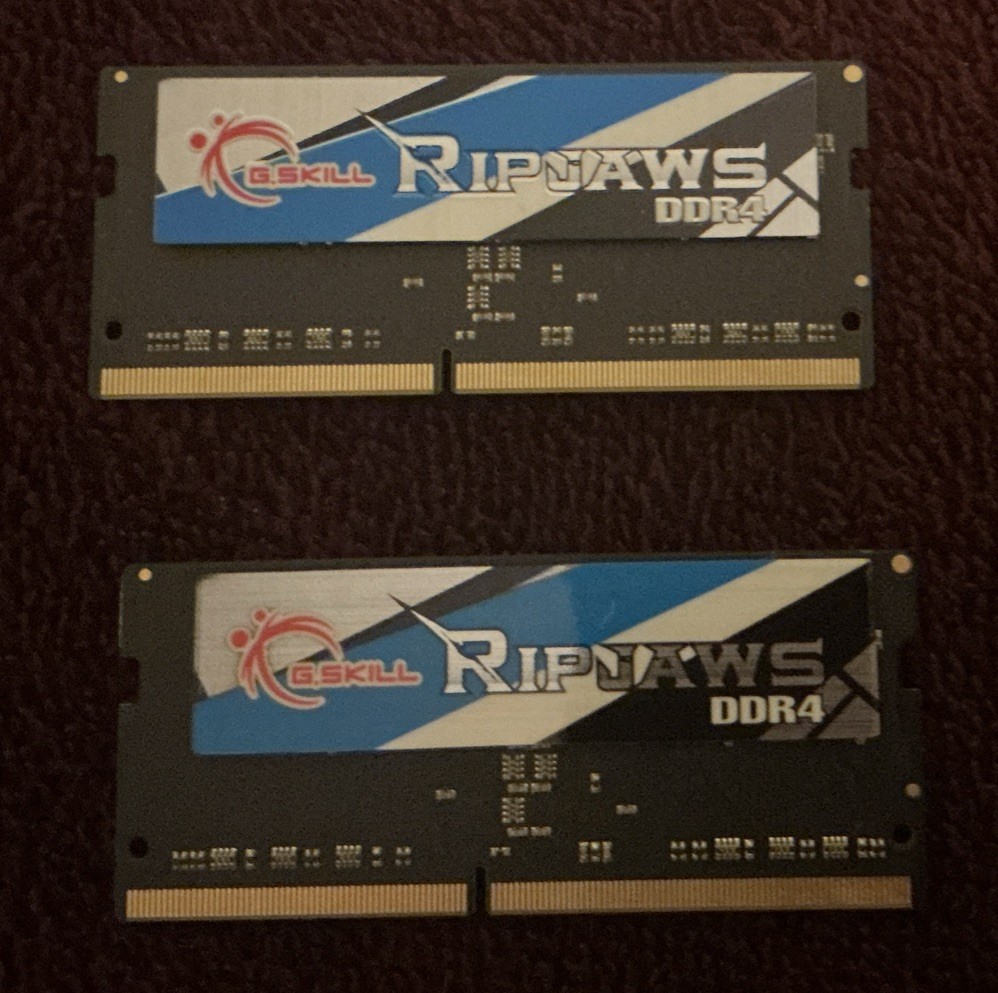 G.Skill Ripjaws DDR4 SO-DIMM RAM 32gb (2x16gb) 3200MT Cl22-22-52 1.20v 2pcs