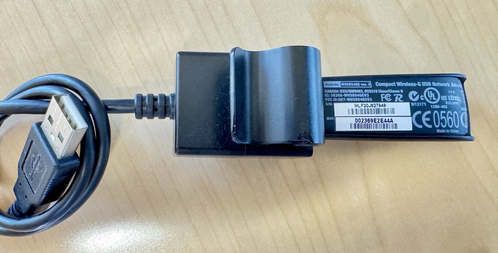 Cisco Linksys WUSB54GC Compact Wireless-G USB Adapter