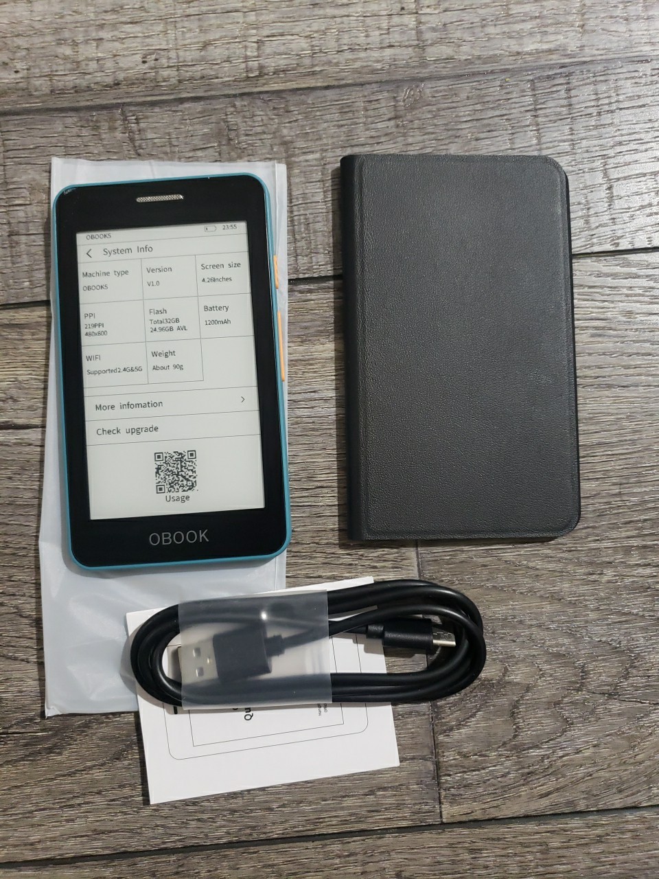 OBOOK5 4.26", Pocket eBook Reader, Glare-Free Display, Ultra-Thin & Light, READ