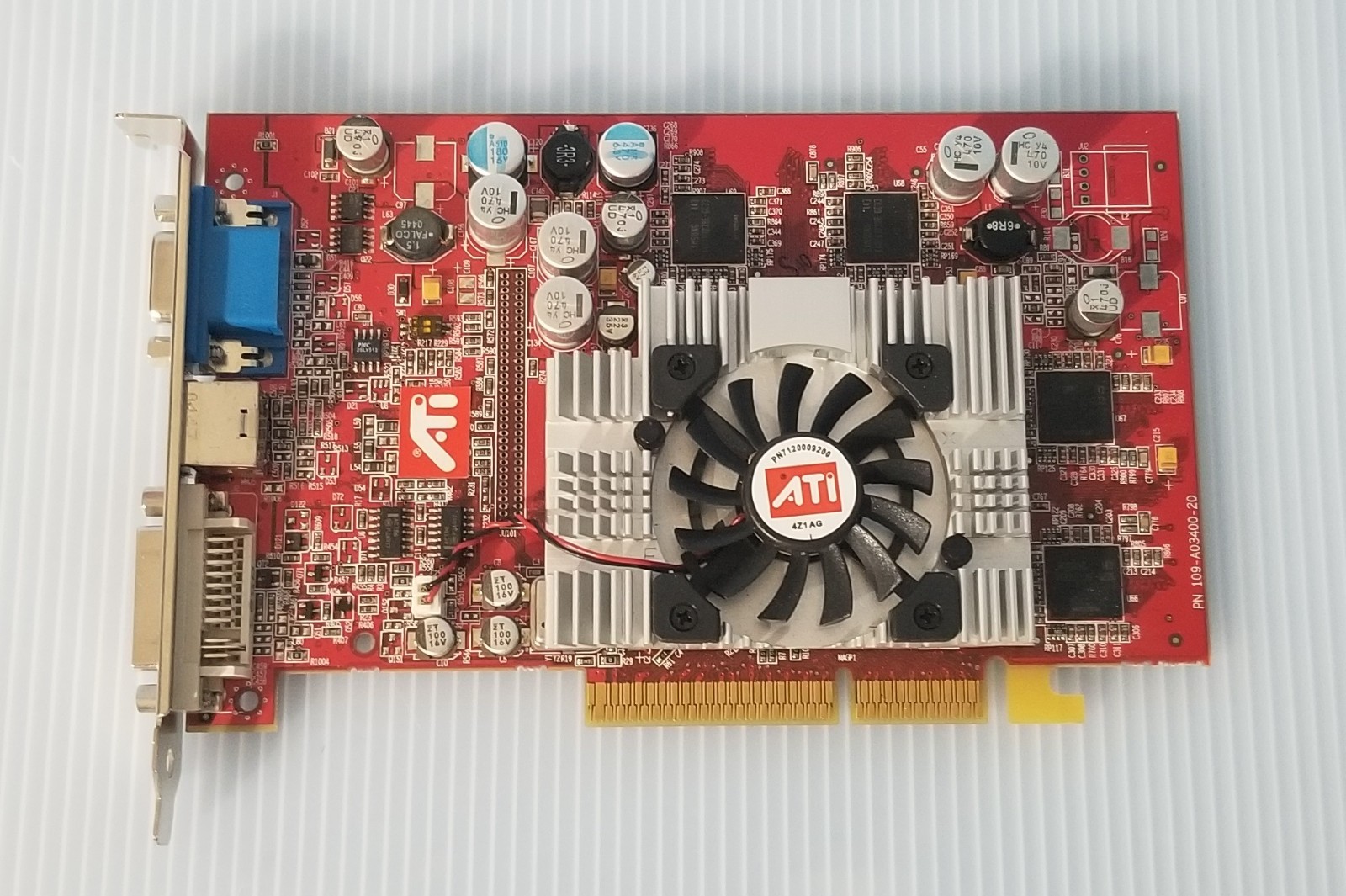 ATI Radeon 9600 XT 128m VGA DVI AGP Video Card 102A0341524
