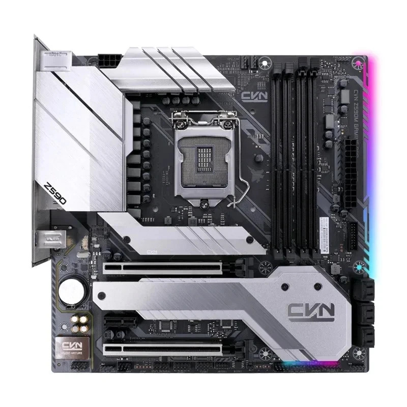 Colorful CVN Z590M Gaming Pro LGA 1200 mATX MB-Dual M.2, 2.5G LAN for Gaming PC