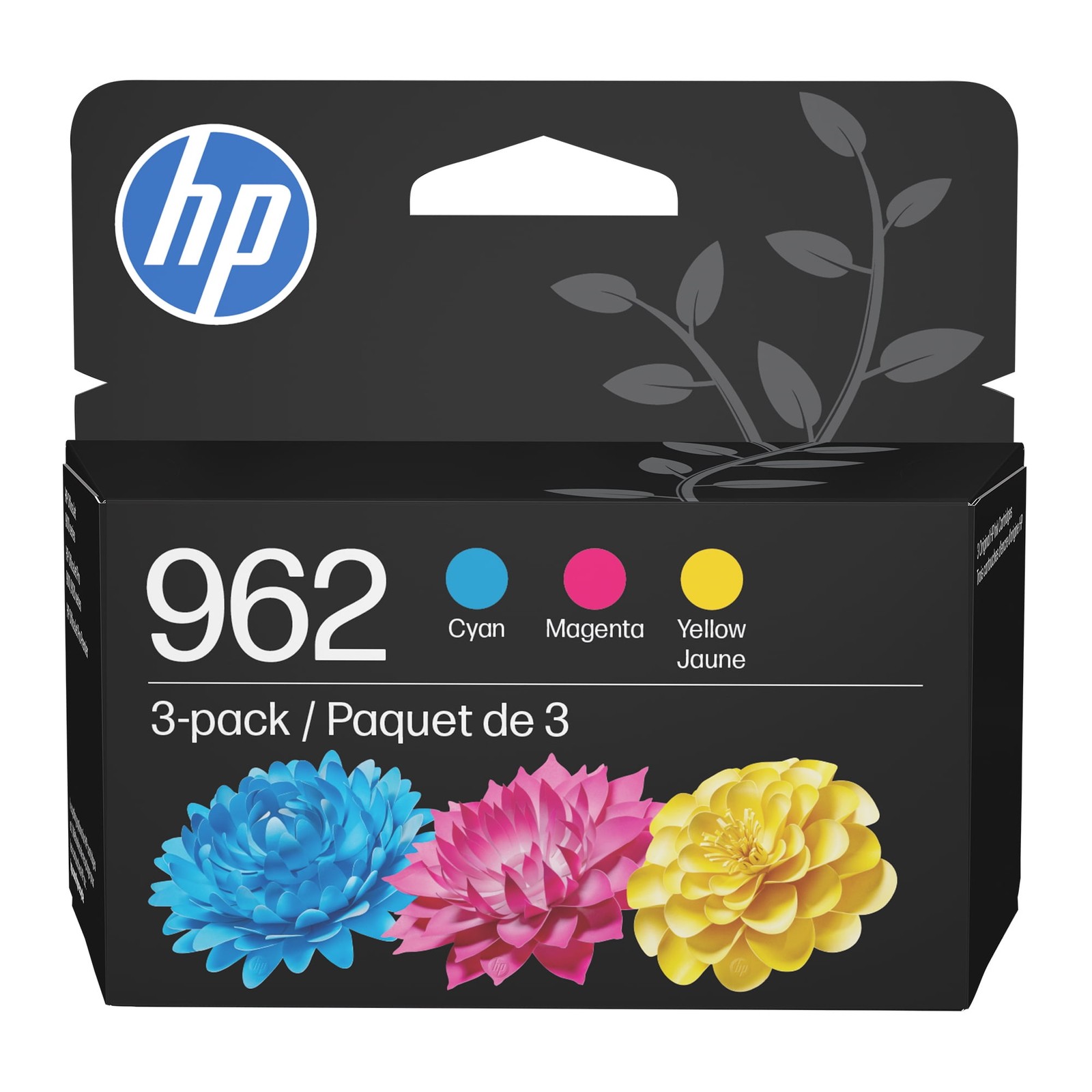 HP 3YP00AN 962 Cyan Magenta Yellow Ink Cartridge 3-Pack for OfficeJet Pro