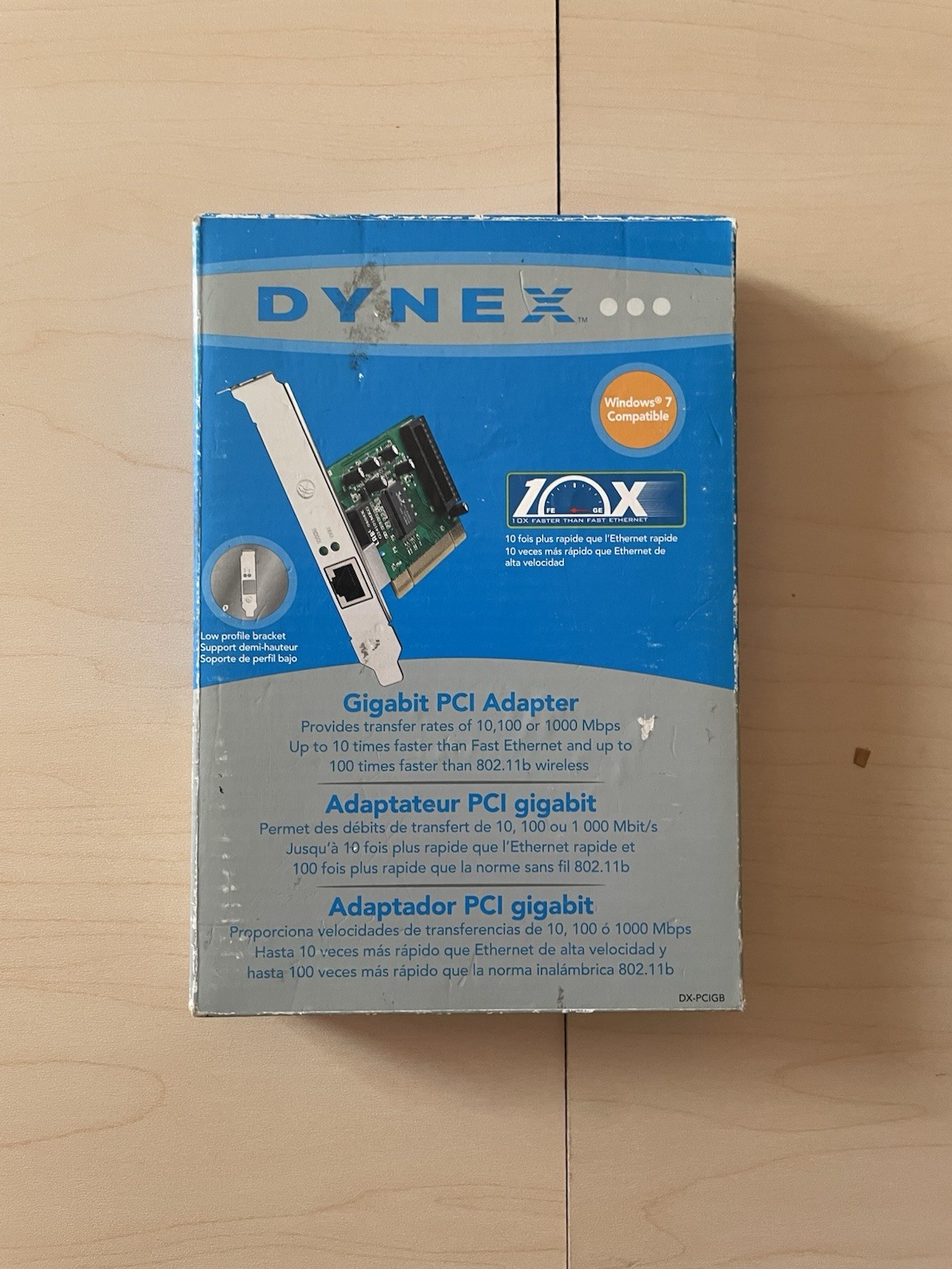 Dynex Gigabit PCI Ethernet Network Computer Adapter Card DX-PCIGB